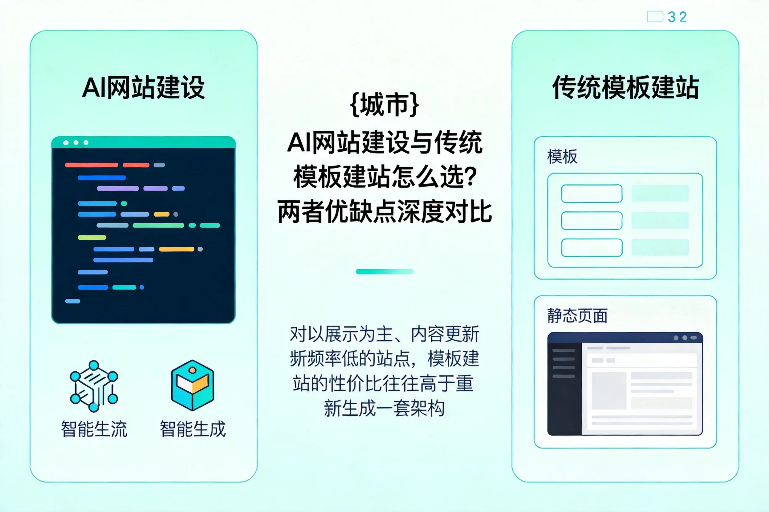 江苏AI网站建设与传统模板建站怎么选?两者优缺点深度对比