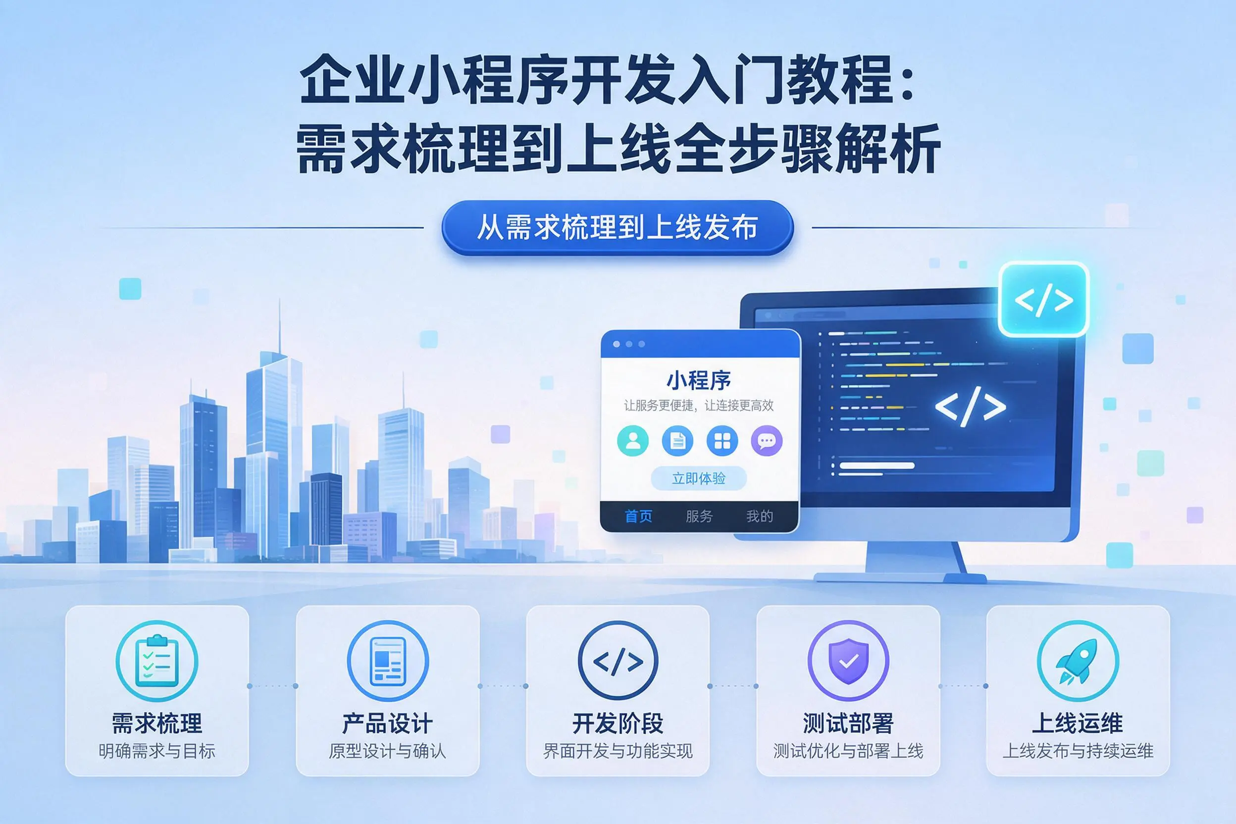 江苏企业小程序开发入门教程：需求梳理到上线全步骤解析