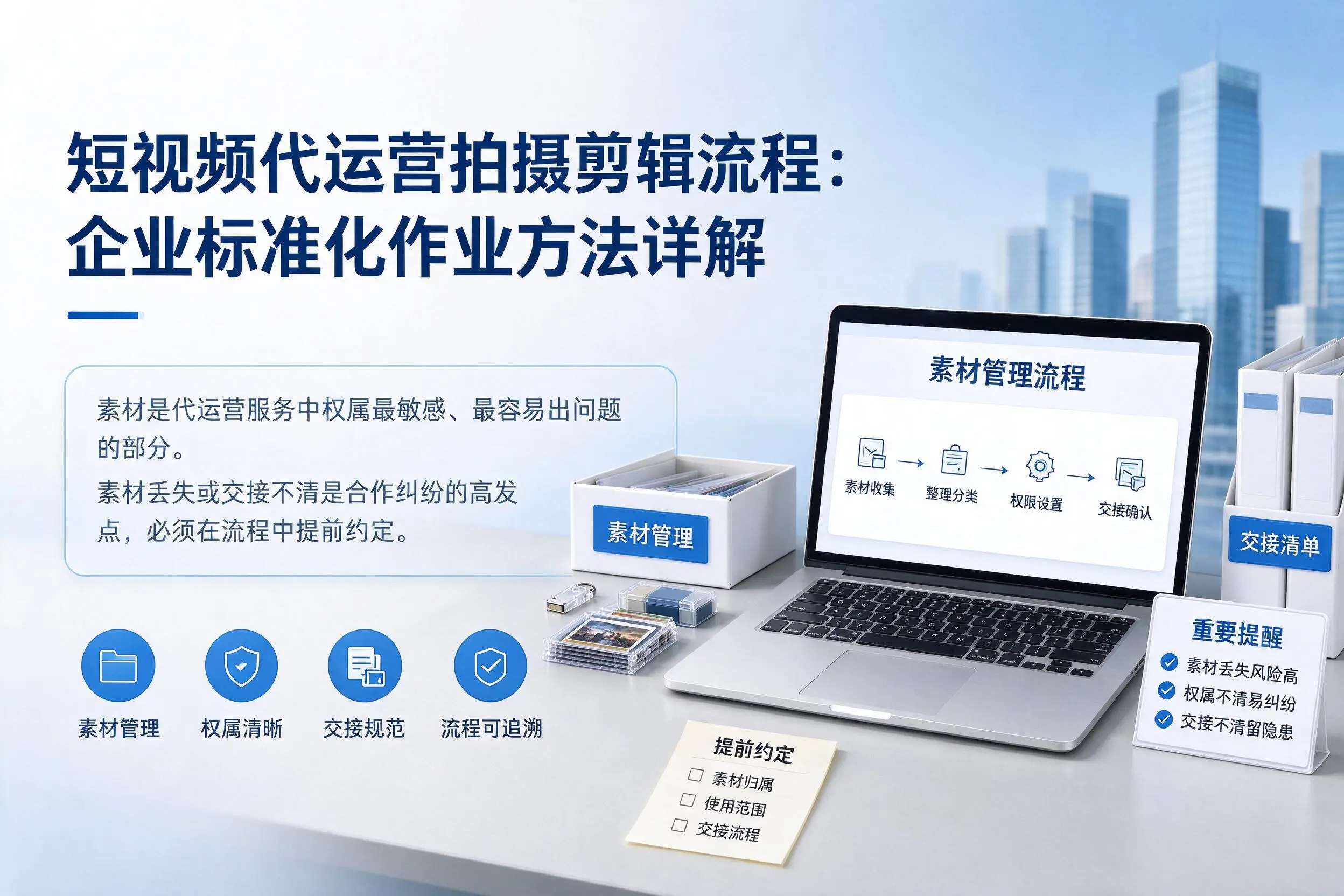 短视频代运营拍摄剪辑流程:江苏企业标准化作业方法详解