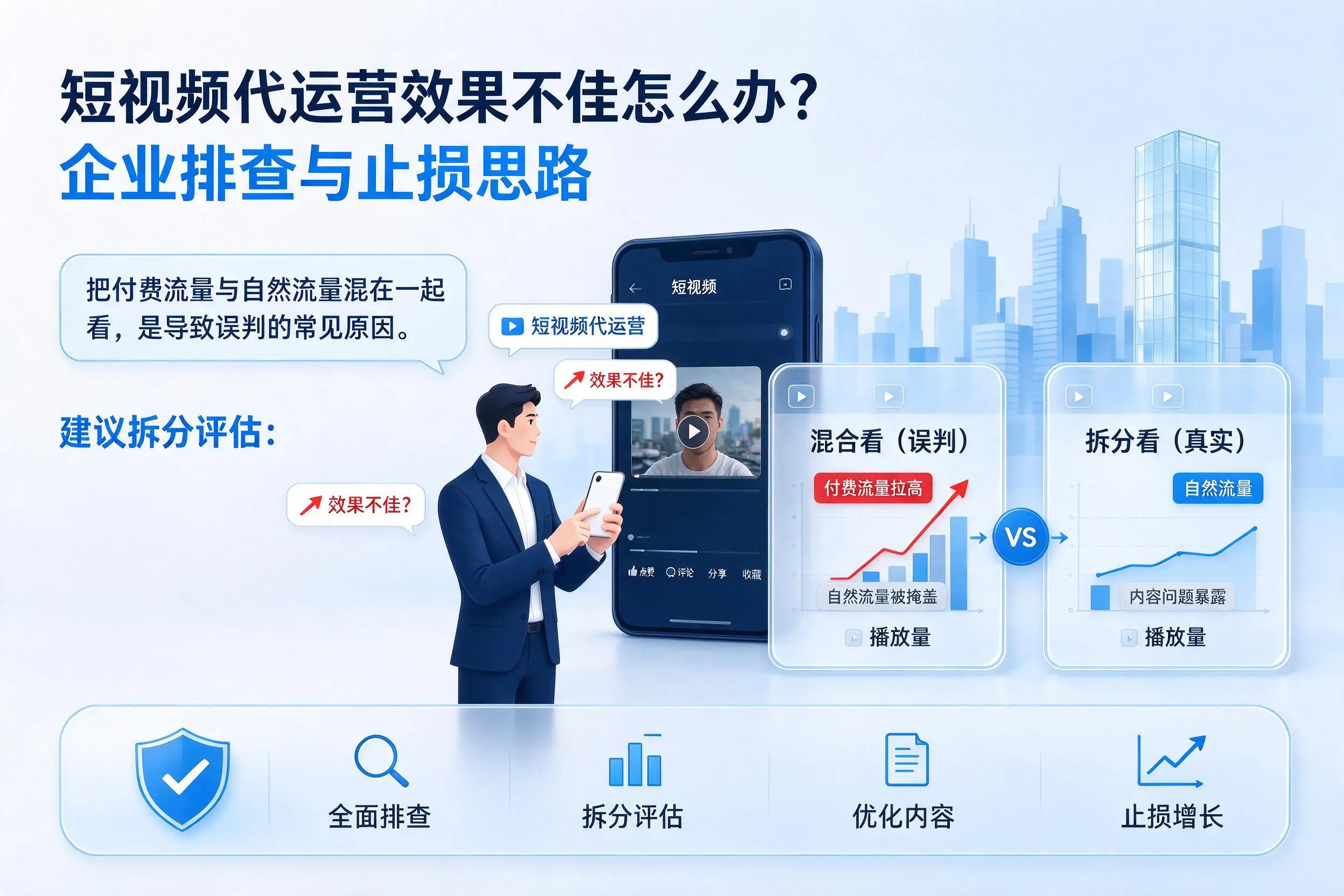 短视频代运营效果不佳怎么办？江苏企业排查与止损思路