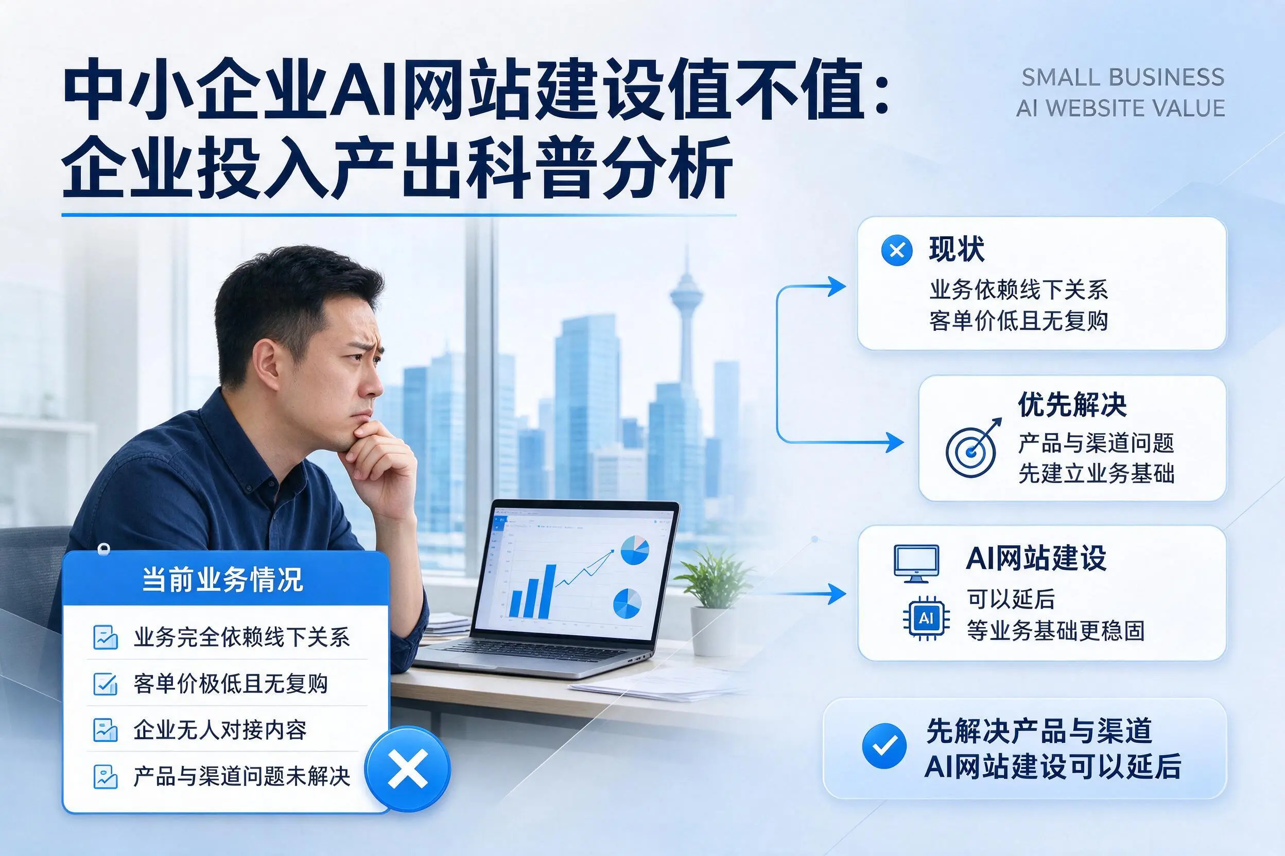 中小企业AI网站建设值不值:江苏企业投入产出科普分析