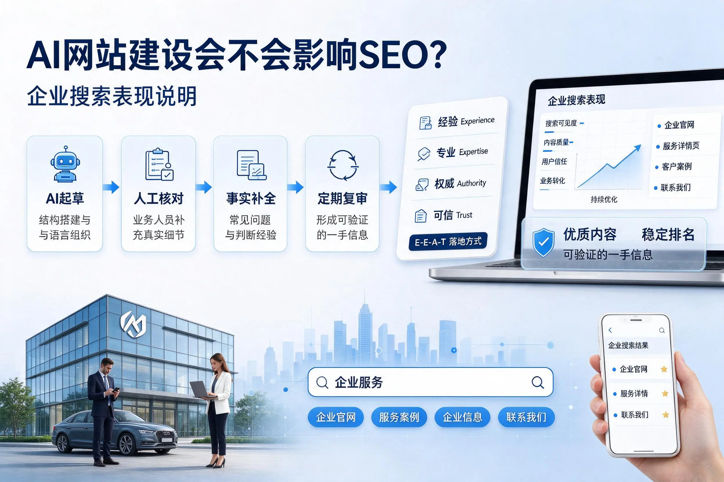 AI网站建设会不会影响SEO？江苏企业搜索表现说明