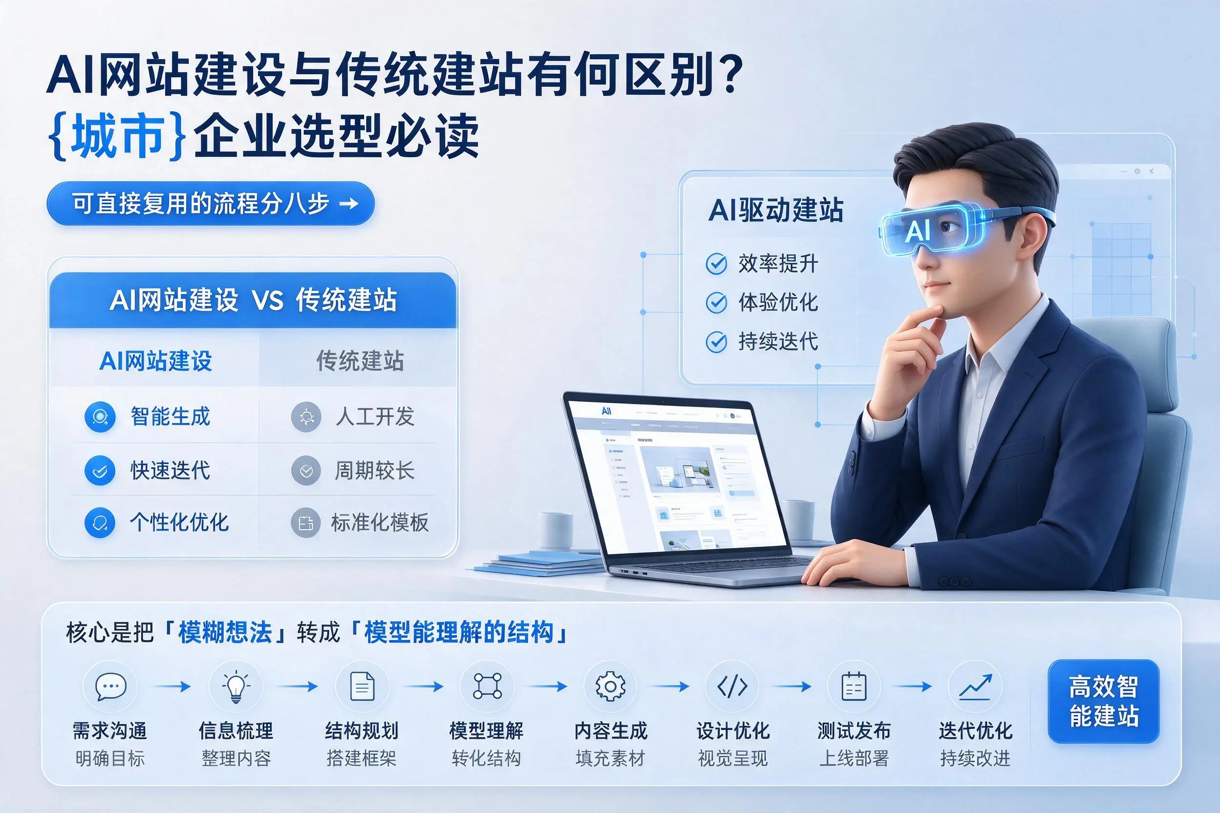 AI网站建设与传统建站有何区别？江苏企业选型必读
