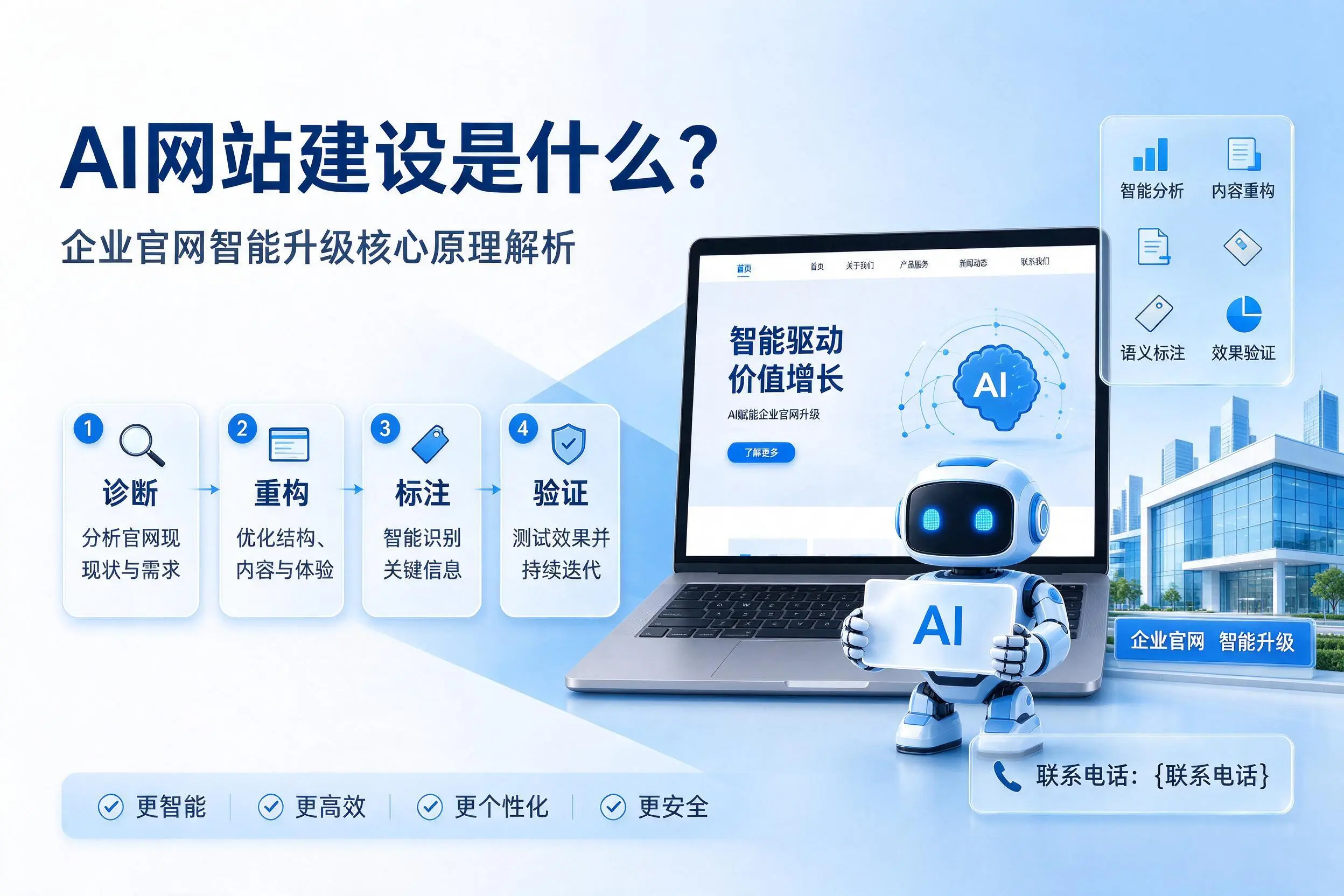 AI网站建设是什么？江苏企业官网智能升级核心原理解析